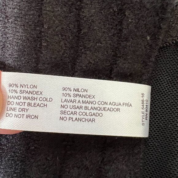 Nicole Miller Black Lace Power Mesh‎ Bustier Removable Straps Hook & Eye Sz 36C - Picture 5 of 10